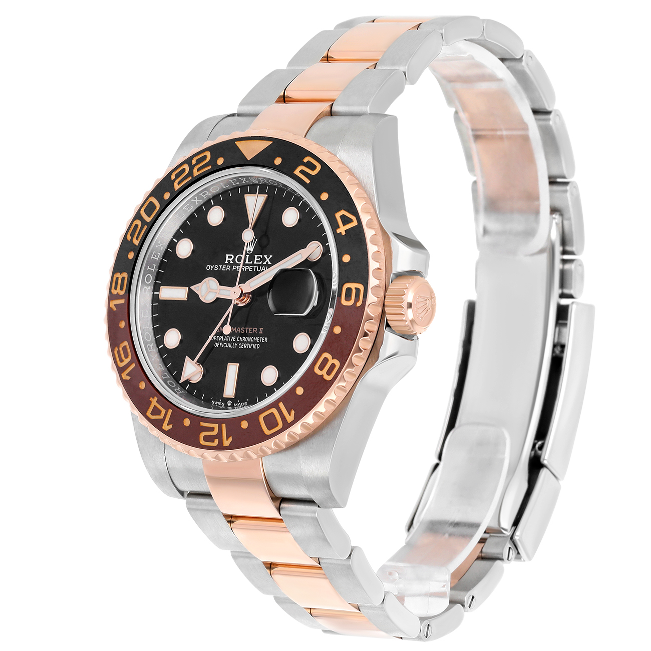 Rolex GMT-Master II 126711chnr-0002 40mm Black Dial Oyster Bracelet Stainless Steel and Rose Gold Watch