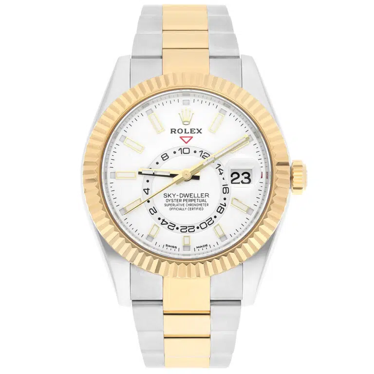 Rolex Sky-Dweller 326933 42mm White Dial Oyster Bracelet Yellow Gold and Stainless Steel Watch