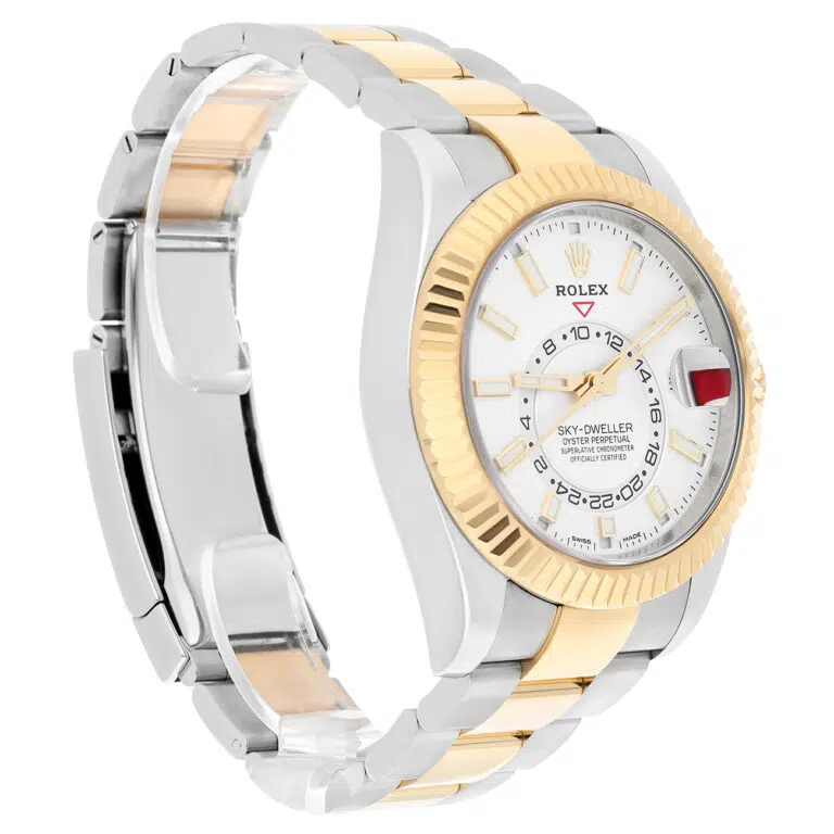 Rolex Sky-Dweller 326933 42mm White Dial Oyster Bracelet Yellow Gold and Stainless Steel Watch – image 6