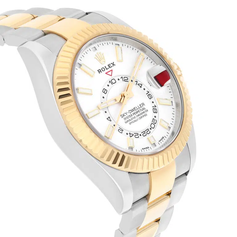 Rolex Sky-Dweller 326933 42mm White Dial Oyster Bracelet Yellow Gold and Stainless Steel Watch – image 5