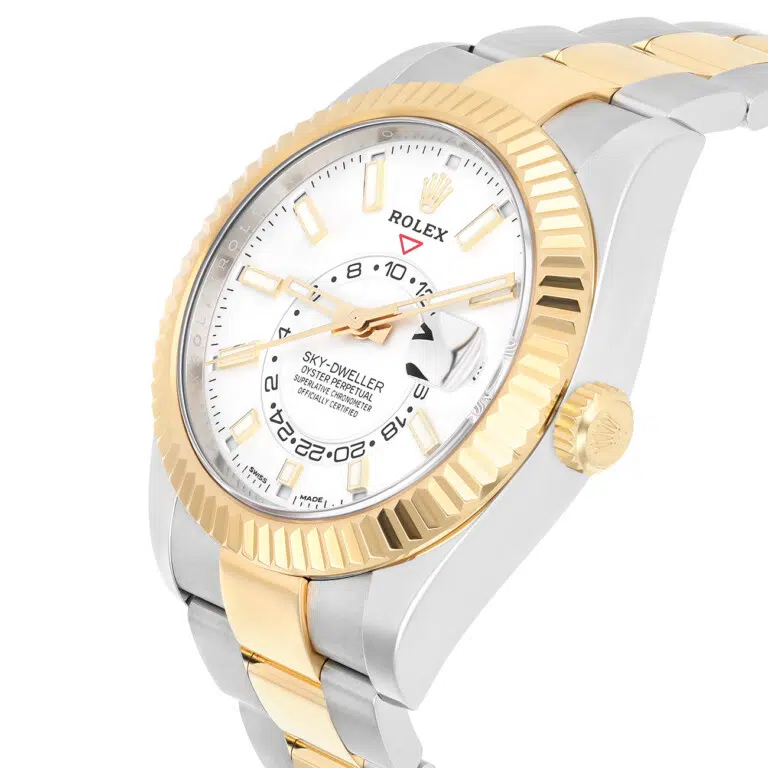 Rolex Sky-Dweller 326933 42mm White Dial Oyster Bracelet Yellow Gold and Stainless Steel Watch – image 3