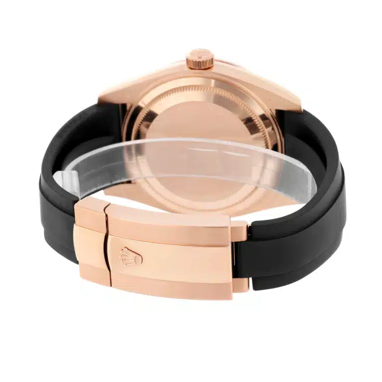 Rolex Sky-Dweller 336235-0002 Chocolate Index Dial Black Rubber Strap Rose Gold Watch - 2025 – image 8