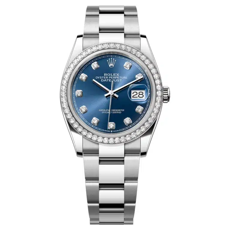 Rolex Datejust 126284RBR-0030 Bright Blue Dial 36 MM Oyster Bracelet