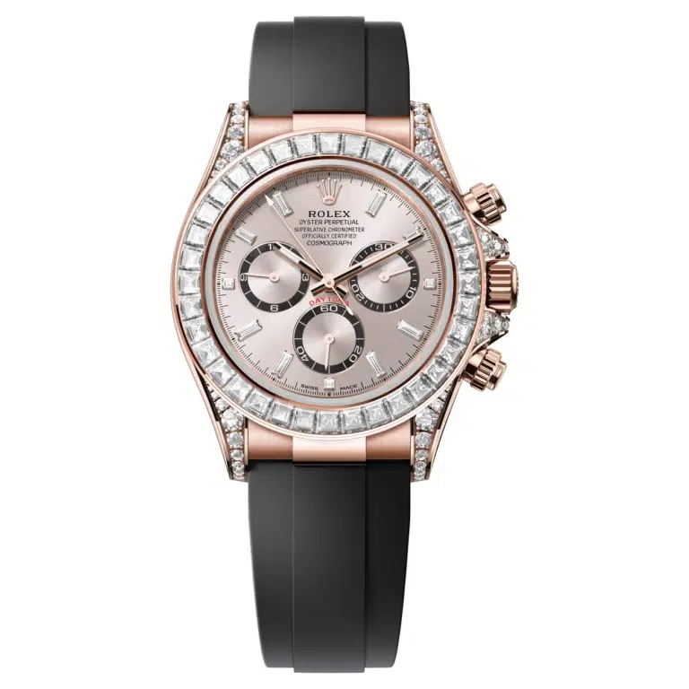 Rolex Daytona 126535TBR-0002 Rose Gold Sundust Dial Diamond Bezel