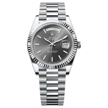 Rolex Day-Date 228236-0013 40mm Slate Roman Dial President Bracelet Platinum