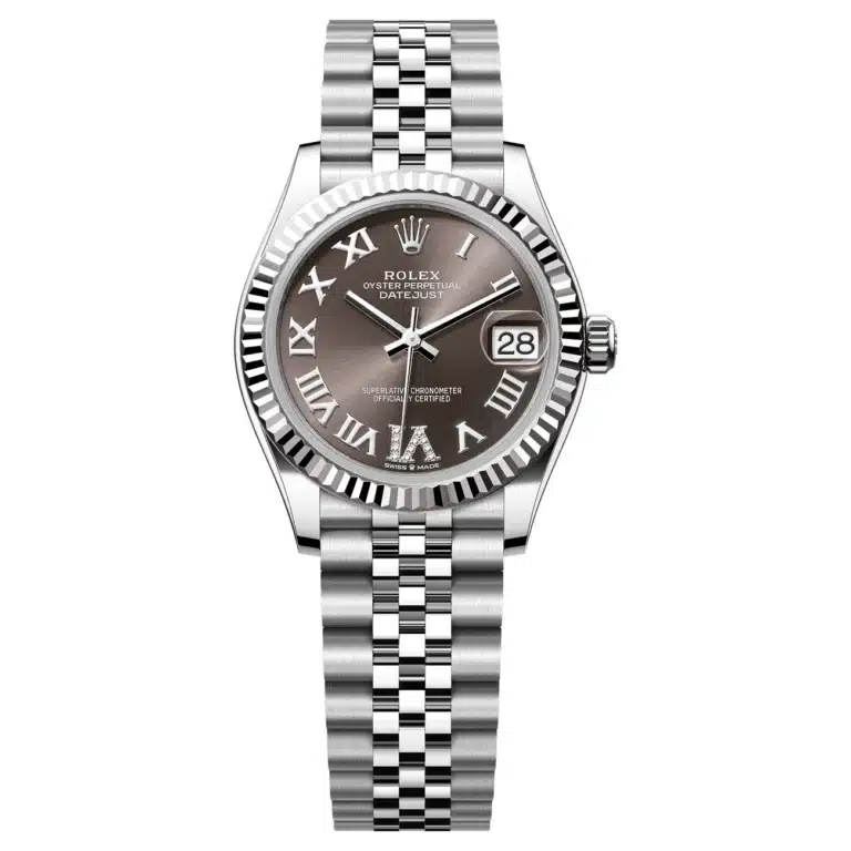 Rolex Datejust 31 Steel and White Gold 278274-0028 Gark Grey Dial Jubilee Bracelet