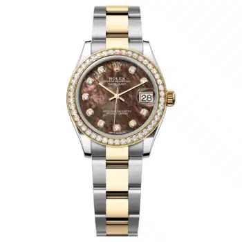 Rolex Datejust 278383RBR-0023 Two Tone Bracelet with Diamond Bezel MOP Dial