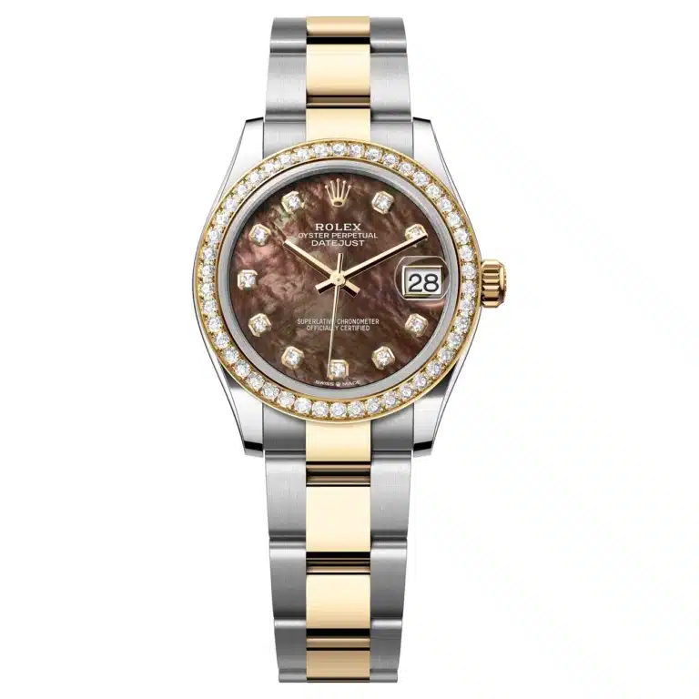Rolex Datejust 278383RBR-0023 Two Tone Bracelet with Diamond Bezel MOP Dial