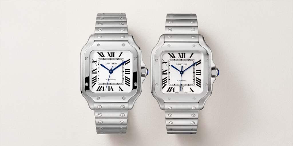 Cartier santos medium vs large