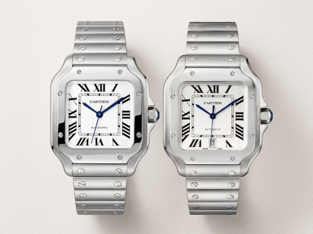 Cartier santos medium vs large