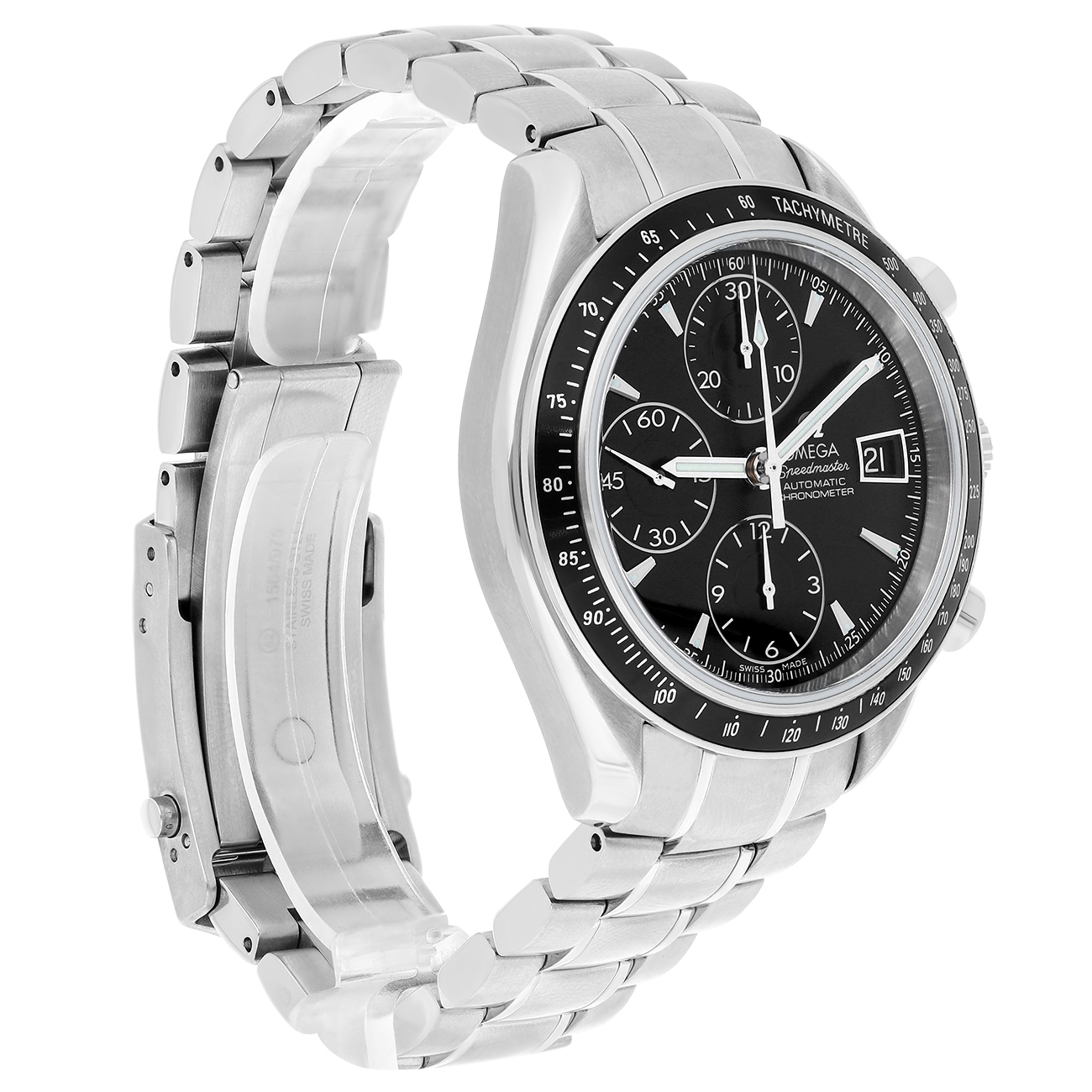 Omega Speedmaster 40mm Chronograph 3210.50.00 Black Dial Stainless Steel Watch