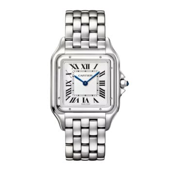 Cartier Panthere WSPN0016 42mm stainless steel watch, silver dial
