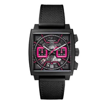 Tag Heuer Monaco Chronograph CBL218B.FT6236 Black & Pink Dial Titanium DLC