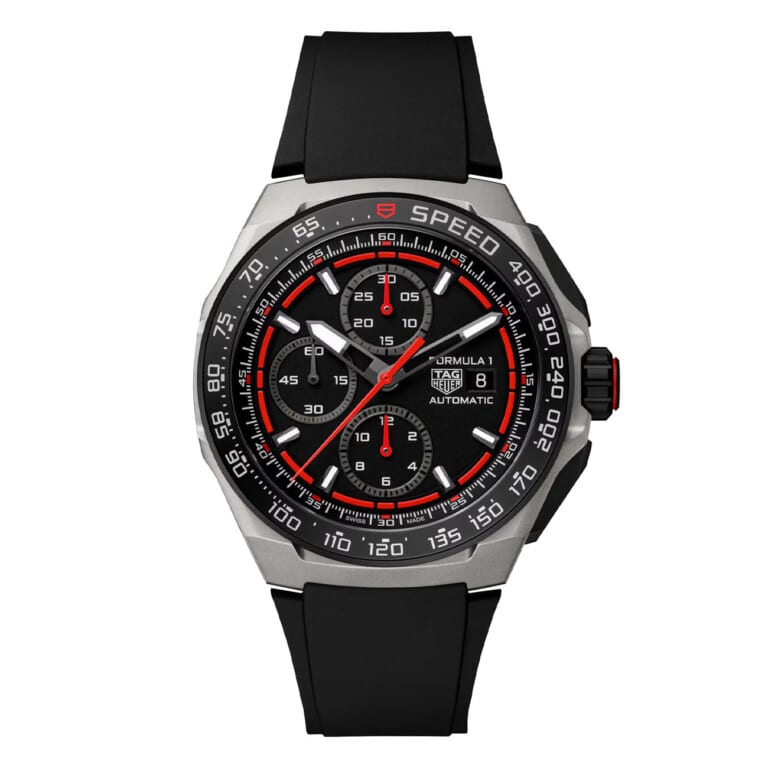 Tag Heuer Formula 1 Chronograph CBZ2082.FT8096 Black Dial Rubber Band