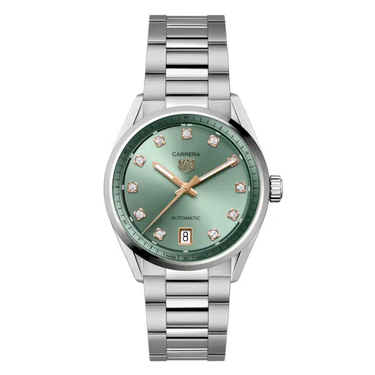 Tag Heuer Carrera Date WBN2317.BA0001 Green Diamond Dial 36mm