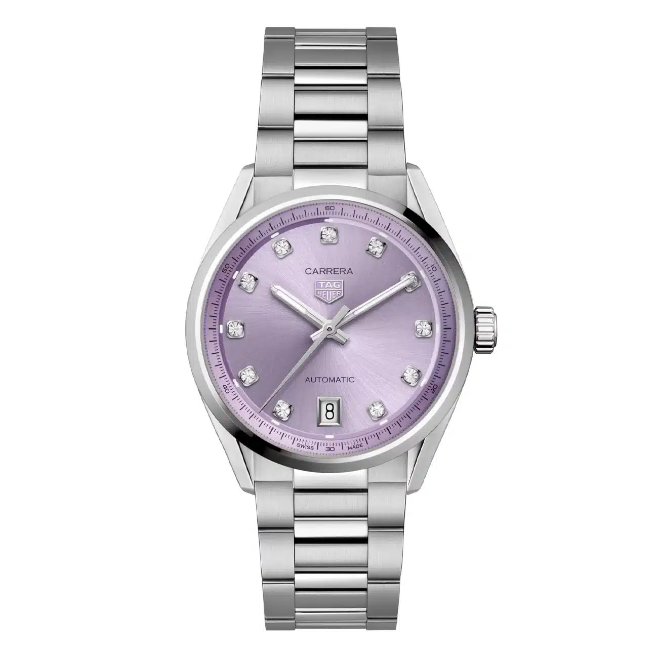 Tag Heuer Carrera Date WBN2319.BA0001 Purple Diamond Dial 36mm