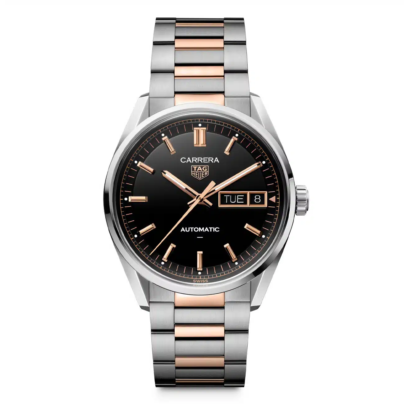 Tag Heuer Carrera Day-Date WDA2111.BD0001 Black Dial 41mm Two Tone