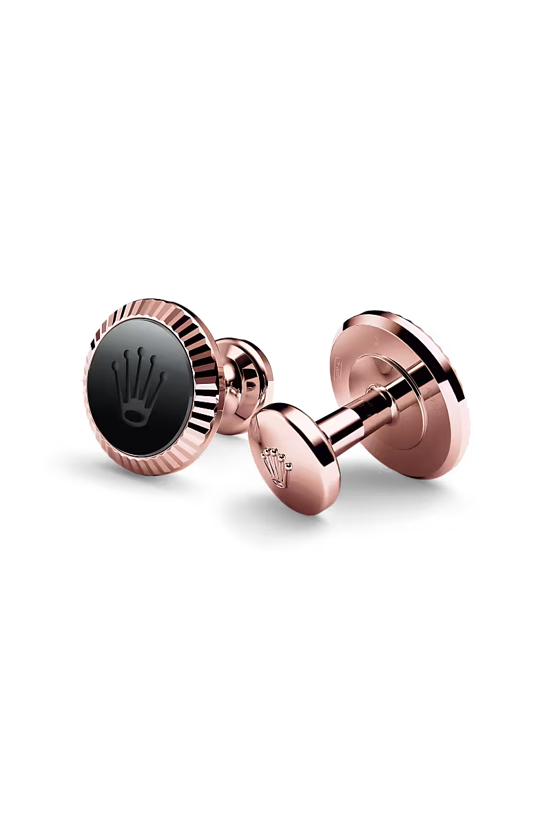 2026 Rolex Fluted Cufflinks Collection | 18k Gold Luxury Accessories