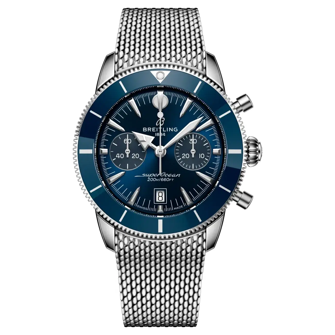 Breitling Superocean Heritage B01 Chronograph AB0156161C1A1 Stainless Steel Blue Dial