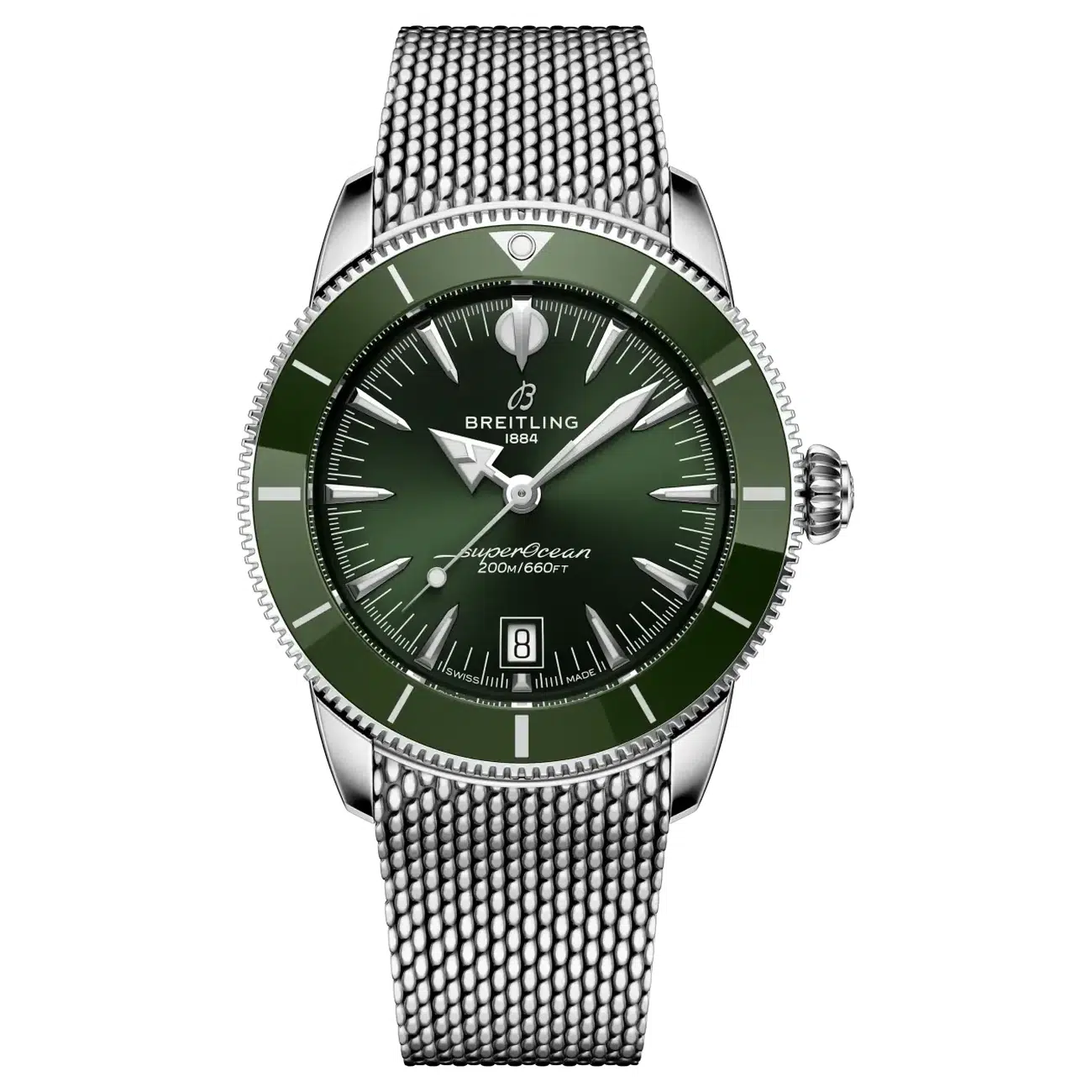 Breitling Superocean Heritage B31 AB3111361L1A1 Green Dial 42mm Stainless Steel