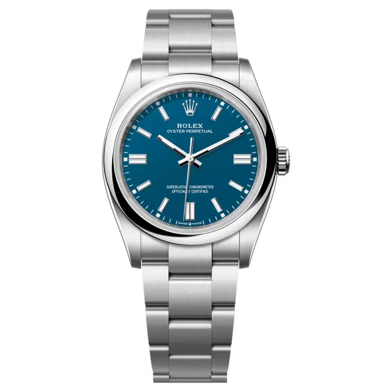 Rolex Oyster Perpetual 126000-0015 Med Blue Dial 36 MM Oyster Bracelet