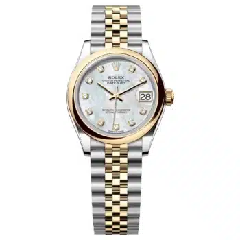 Rolex Datejust 278243-0028 Two Tone Domed Bezel Mother of Pearl Diamond Dial Jubilee Bracelet