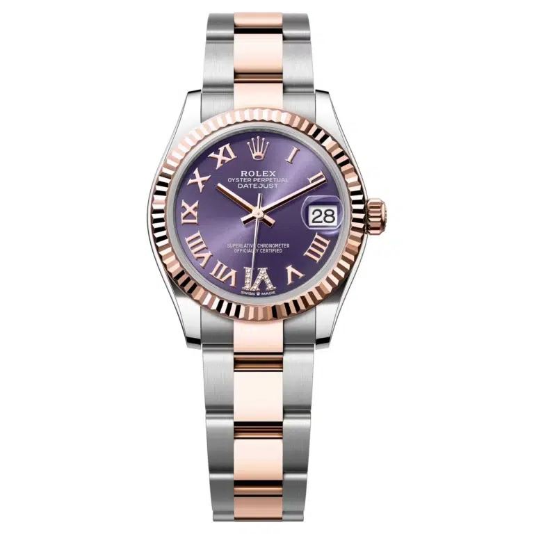 Rolex Datejust 278271-0019 Purple Roman Dial 31 MM Oyster Bracelet