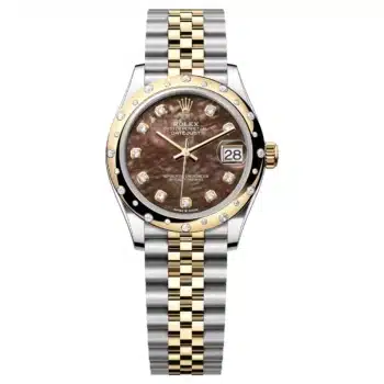 Rolex Datejust 278343RBR-0024 Black Mother of Pearl Dial 31MM Two Tone Jubilee Bracelet
