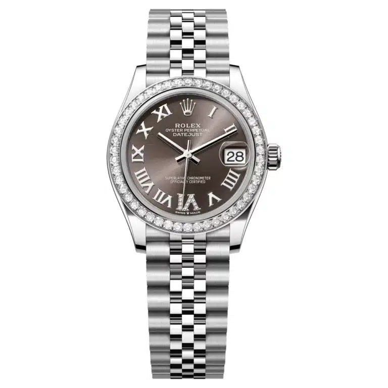 Rolex Datejust 278384RBR-0032 Dark Grey Roman Dial 31 MM Jubilee Bracelet