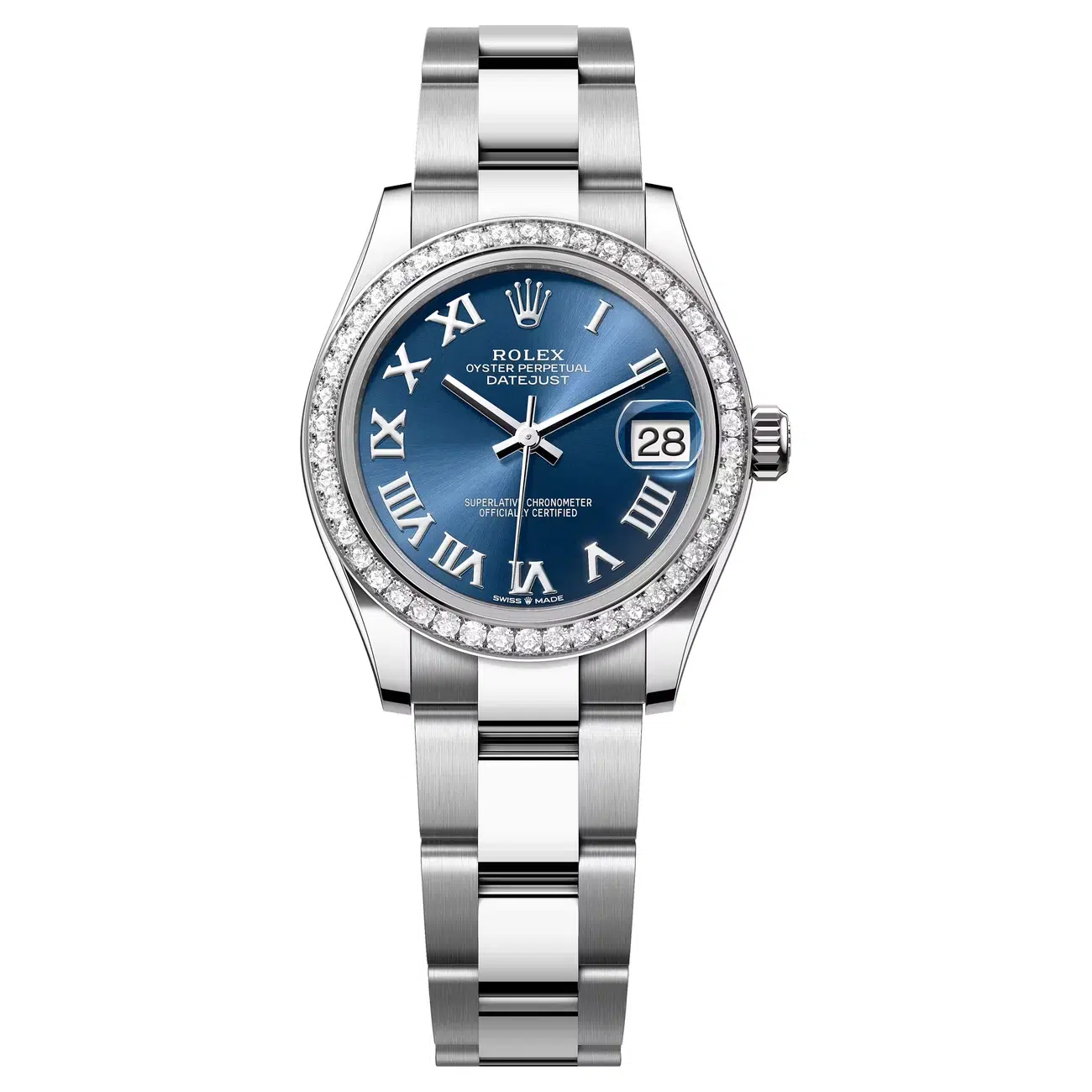 Rolex Datejust 278384RBR-0038 Blue Roman Dial Oyster Bracelet