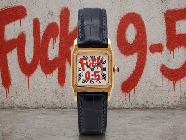 Cartier watch fuck 9 to 5