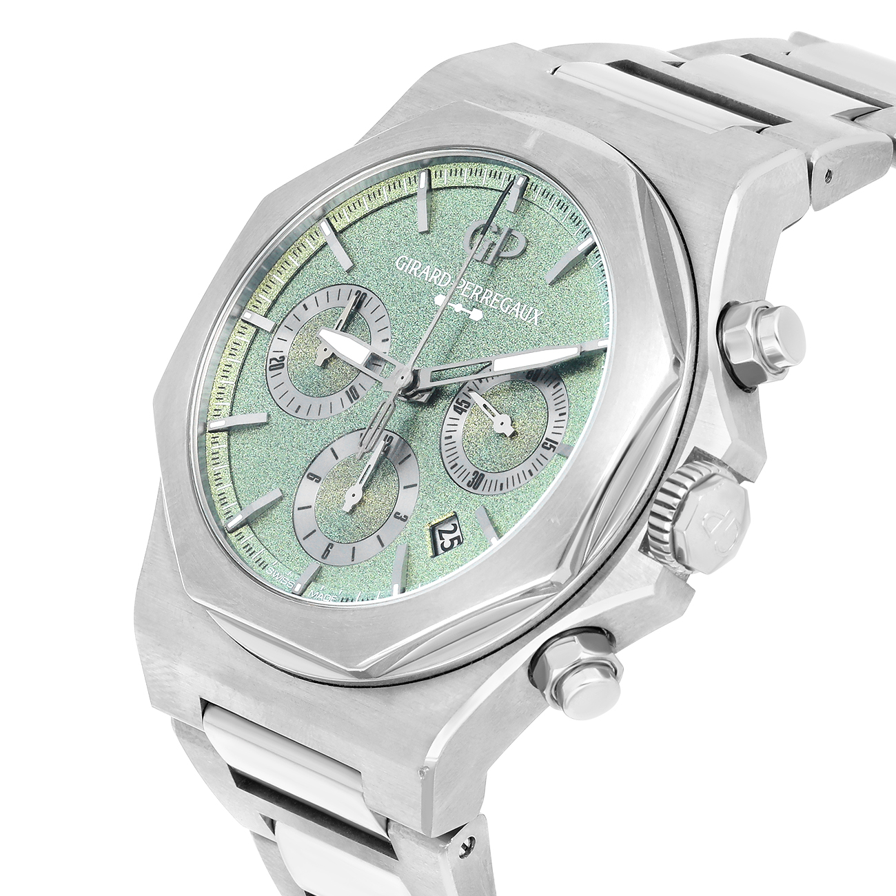 Girard Perregaux 81020 21 3398 1CM Aston Martin Edition Green Dial 42mm Titanium Watch