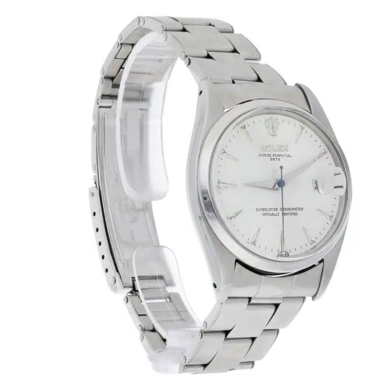 Rolex Oyster Perpetual Date 6534 Silver Arrowed Dial Oyster Stainless Steel Watch – image 3