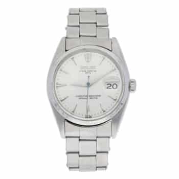 Rolex Oyster Perpetual Date 6534 Silver Arrowed Dial Oyster Stainless Steel Watch – alternate view