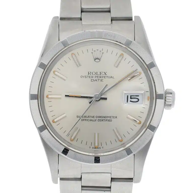 Rolex Oyster Perpetual Date 15010 Silver Index Dial Oyster Bracelet Stainless Steel Watch – image 2