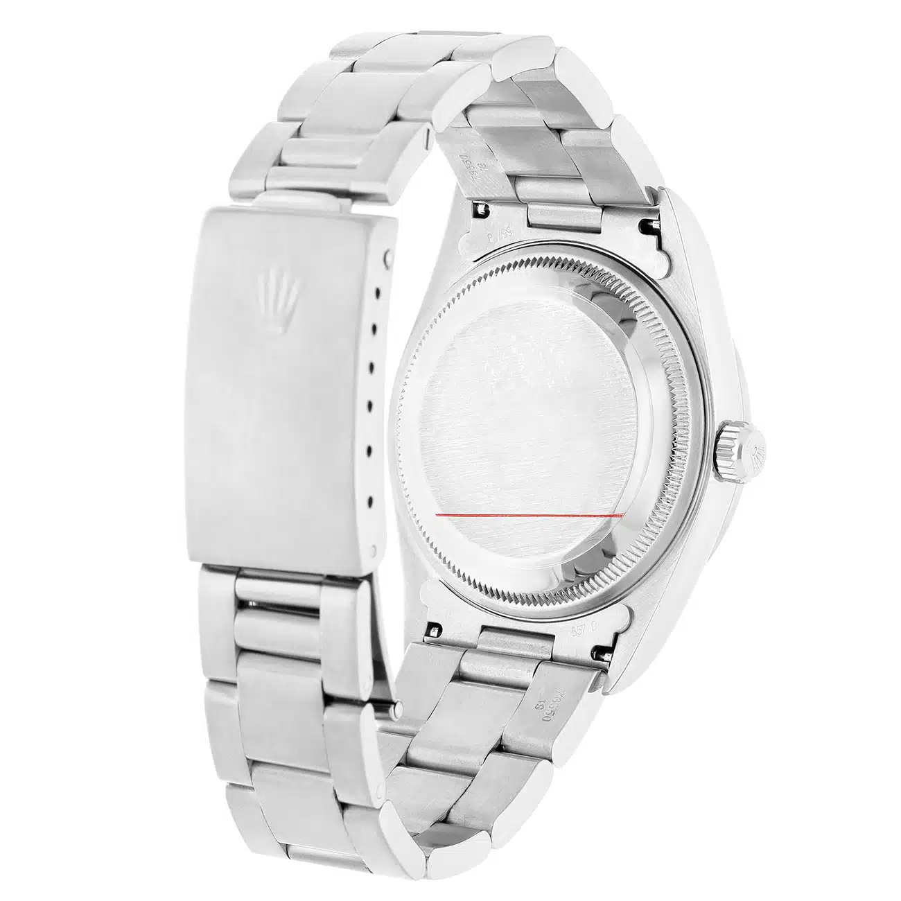 Rolex Date 34mm Stainless Steel Watch Oyster Band Silver Dial 15200 – image 8