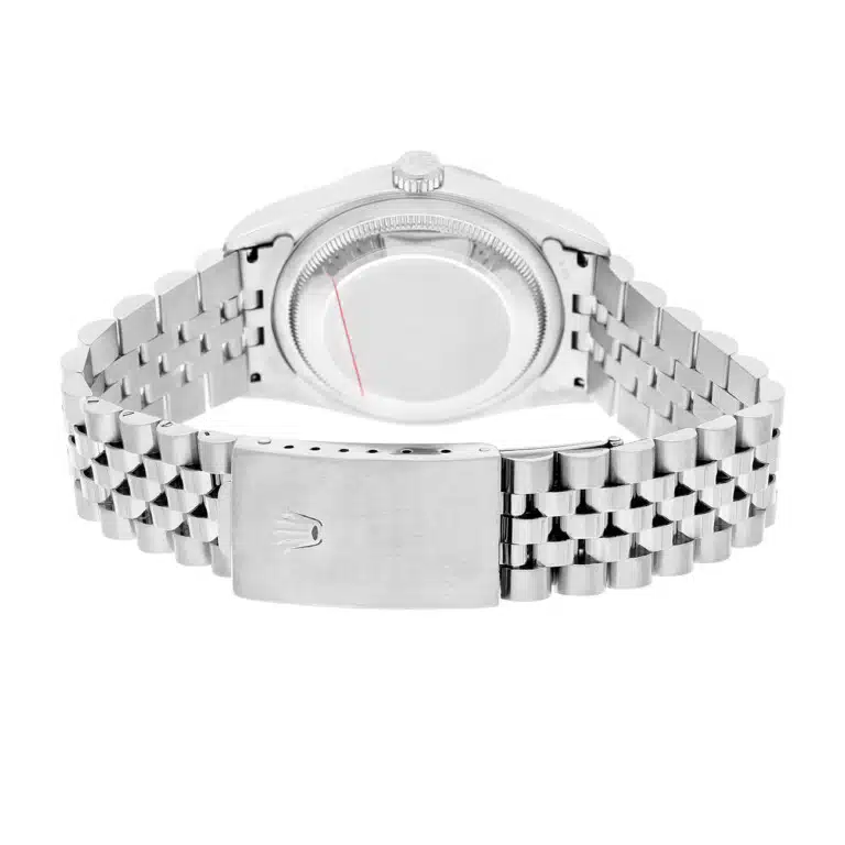 Rolex Datejust 36mm Silver Tapestry Dial 16220 Jubilee Stainless Steel Watch 2004 – image 8