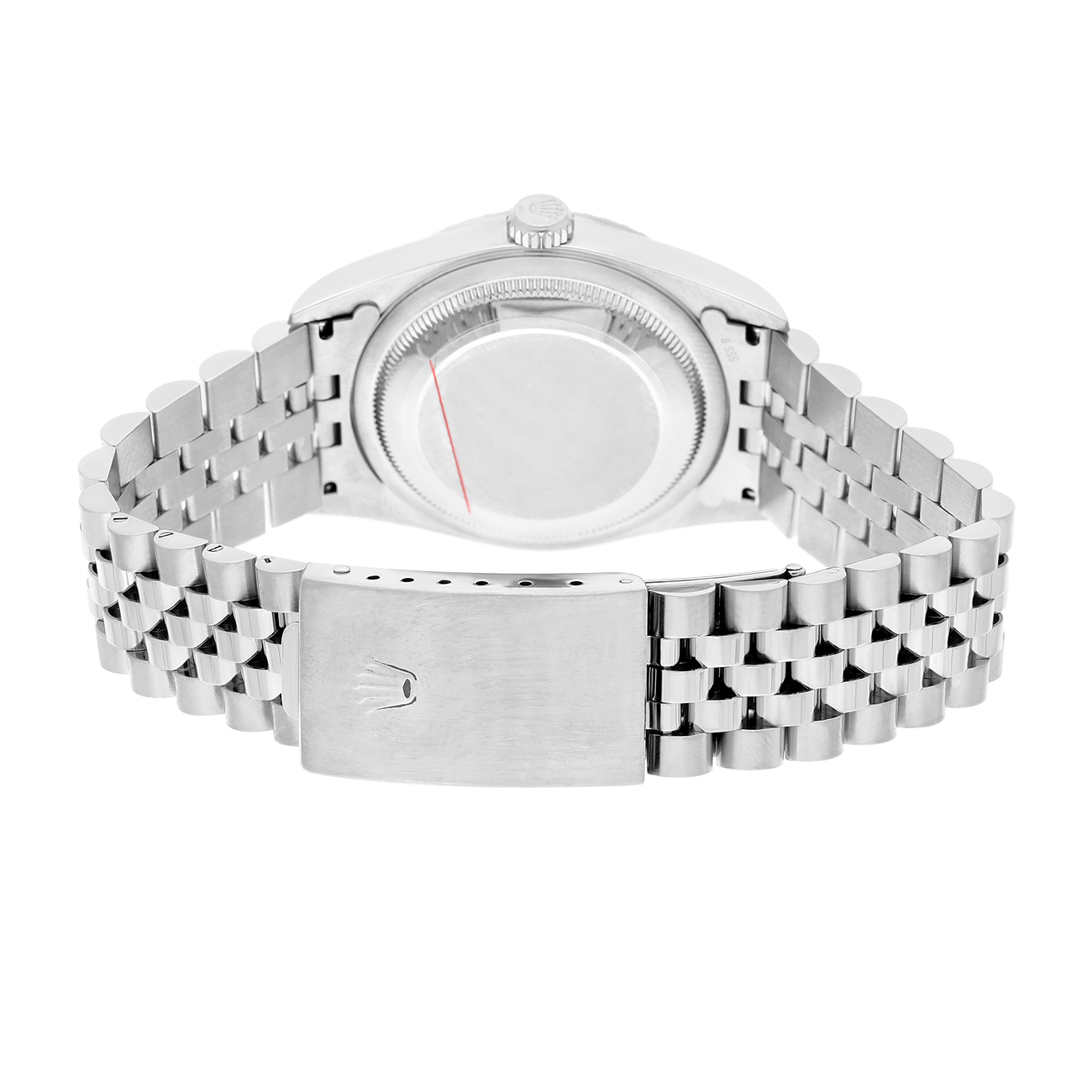 Rolex Datejust 36mm Silver Tapestry Dial 16220 Jubilee Stainless Steel Watch 2004