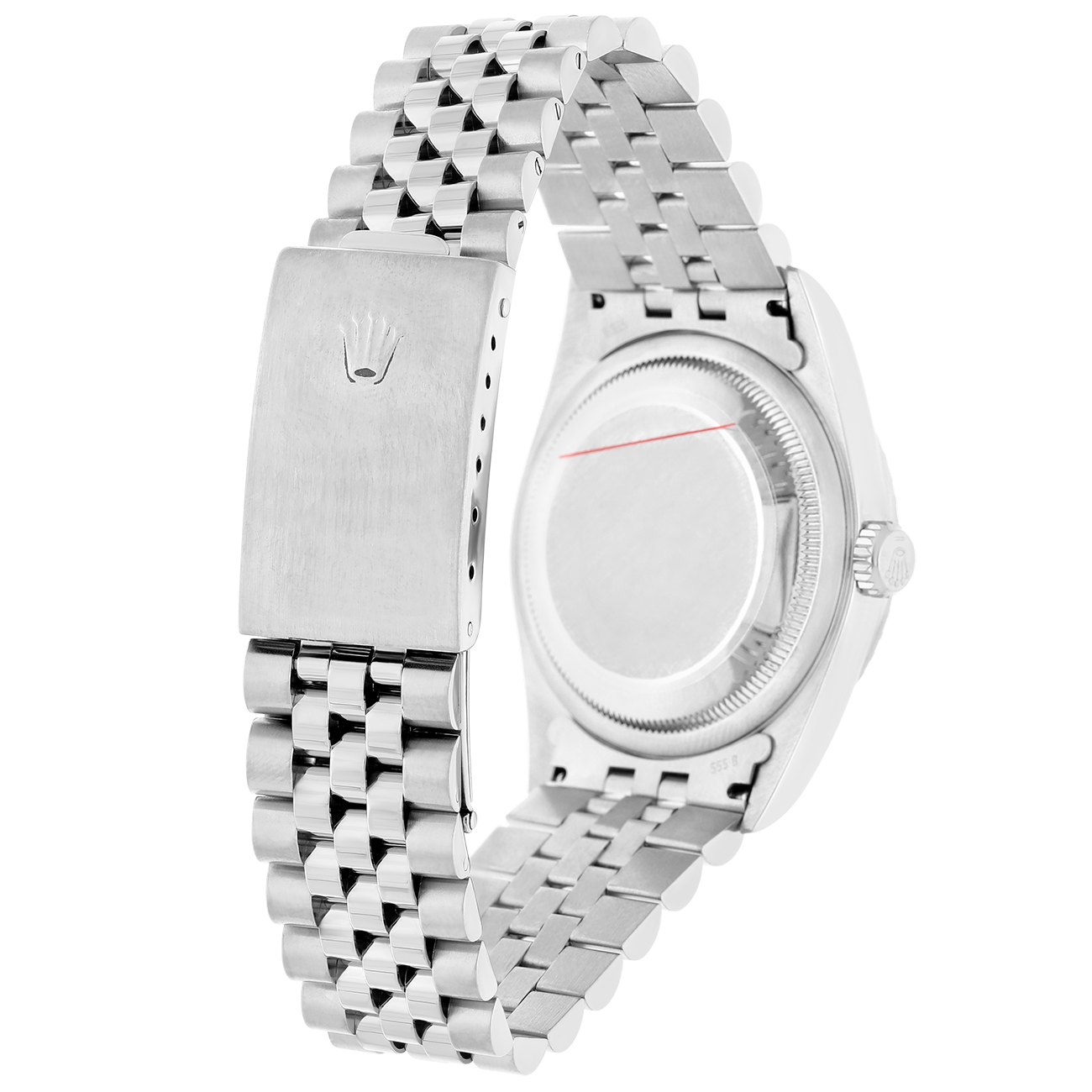 Rolex Datejust 36mm Silver Tapestry Dial 16220 Jubilee Stainless Steel Watch 2004