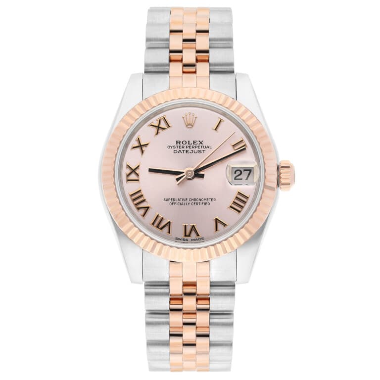 Rolex Datejust 31mm 178271 Roman Pink Dial Jubilee Bracelet Two-Tone Steel and Rose Gold Watch