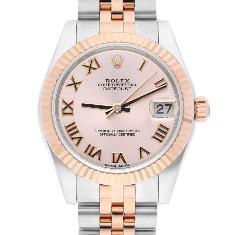 Rolex Datejust 31mm 178271 Roman Pink Dial Jubilee Bracelet Two-Tone Steel and Rose Gold Watch – alternate view