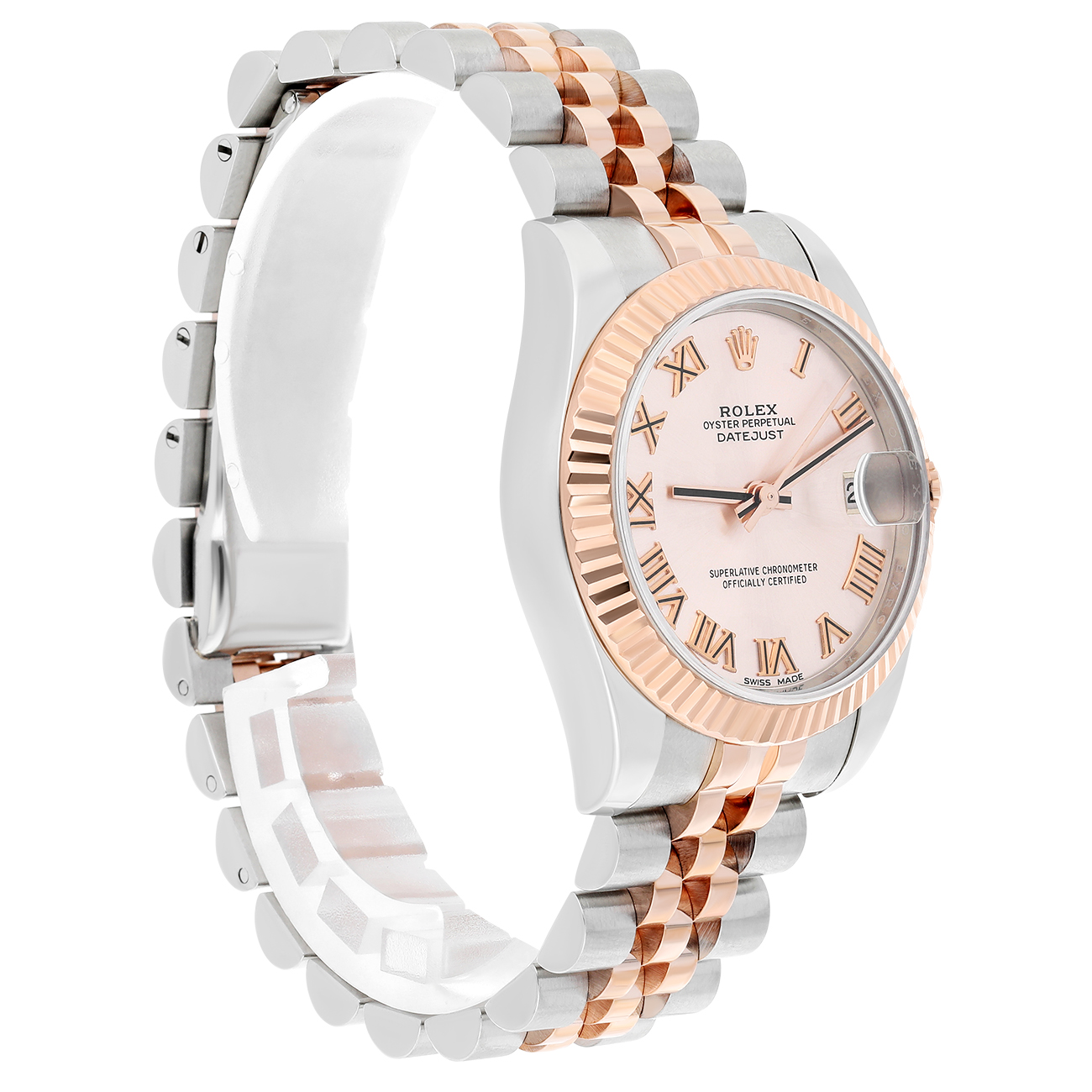 Rolex Datejust 31mm 178271 Roman Pink Dial Jubilee Bracelet Two-Tone Steel and Rose Gold Watch