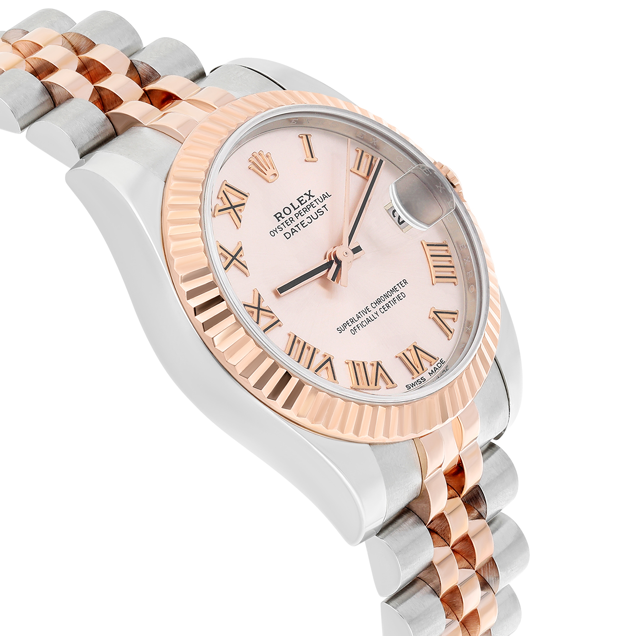 Rolex Datejust 31mm 178271 Roman Pink Dial Jubilee Bracelet Two-Tone Steel and Rose Gold Watch