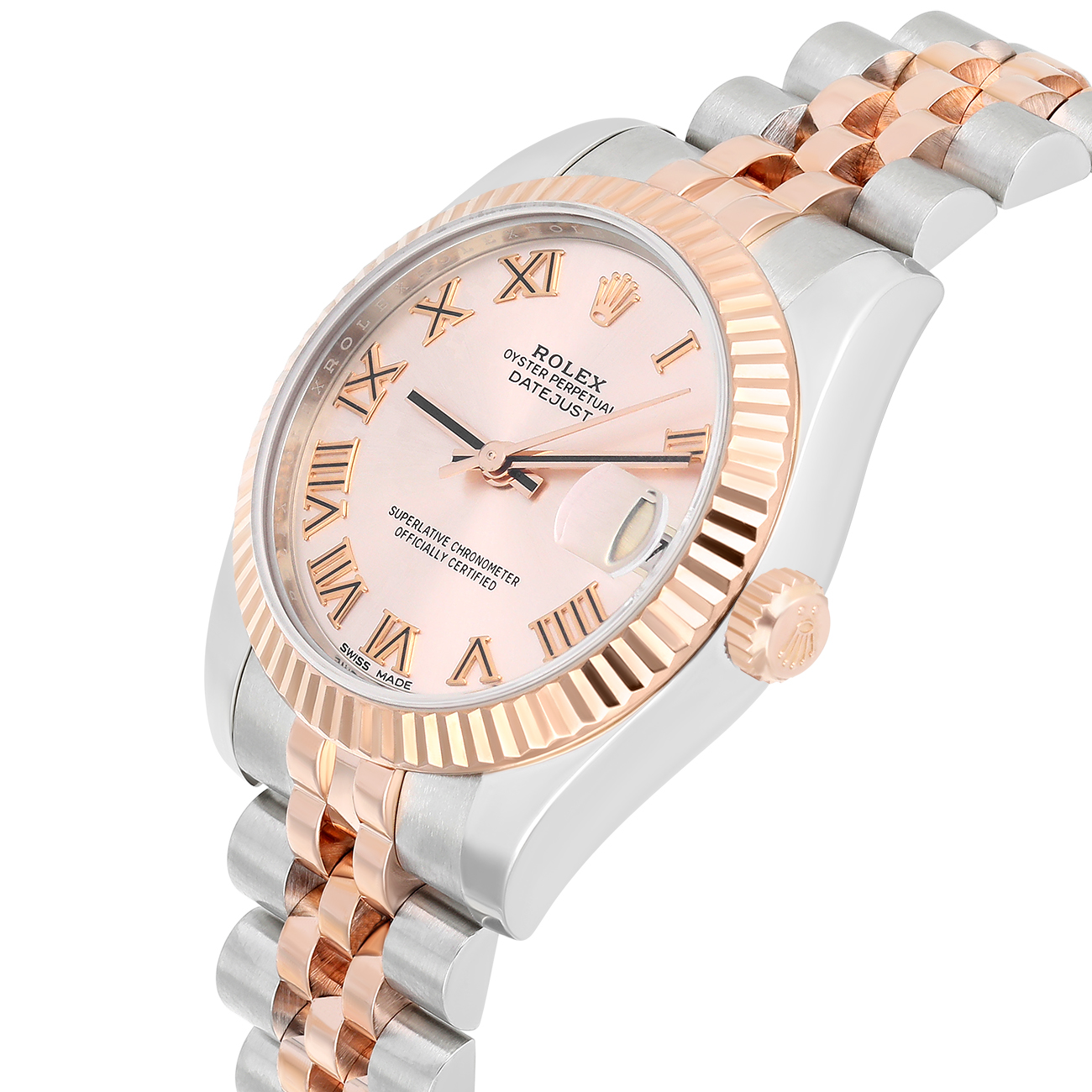 Rolex Datejust 31mm 178271 Roman Pink Dial Jubilee Bracelet Two-Tone Steel and Rose Gold Watch