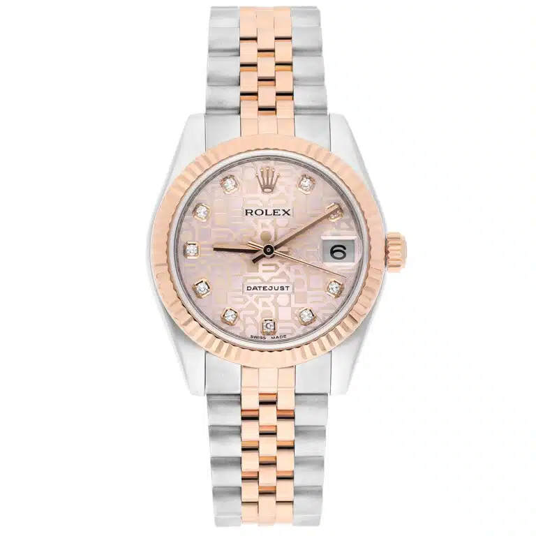 Rolex Datejust 31mm 178271-0012 Pink Diamond Computer Dial Jubilee Bracelet Two-Tone Steel and Rose Gold Watch