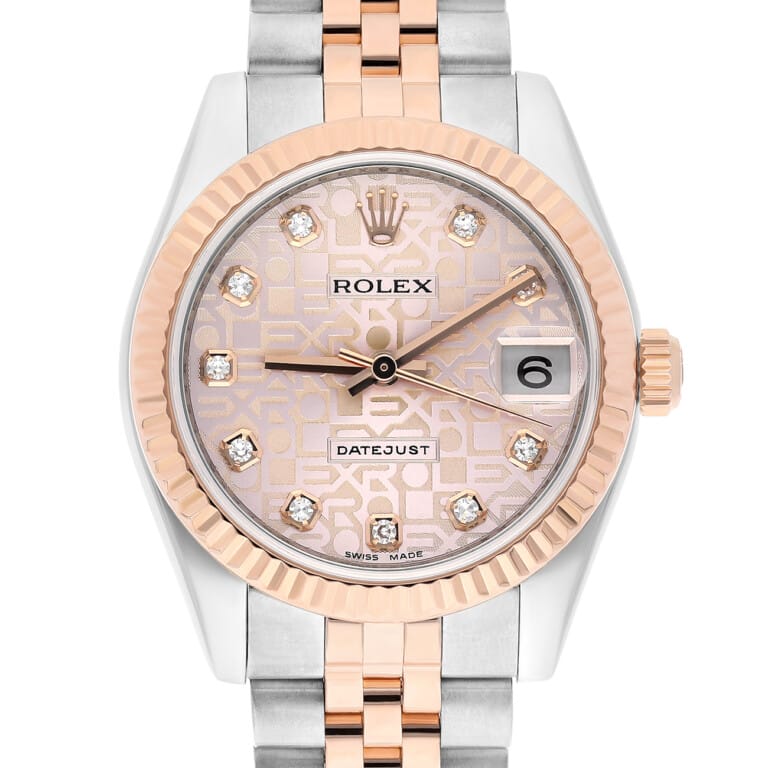 Rolex Datejust 31mm 178271-0012 Pink Diamond Computer Dial Jubilee Bracelet Two-Tone Steel and Rose Gold Watch – alternate view