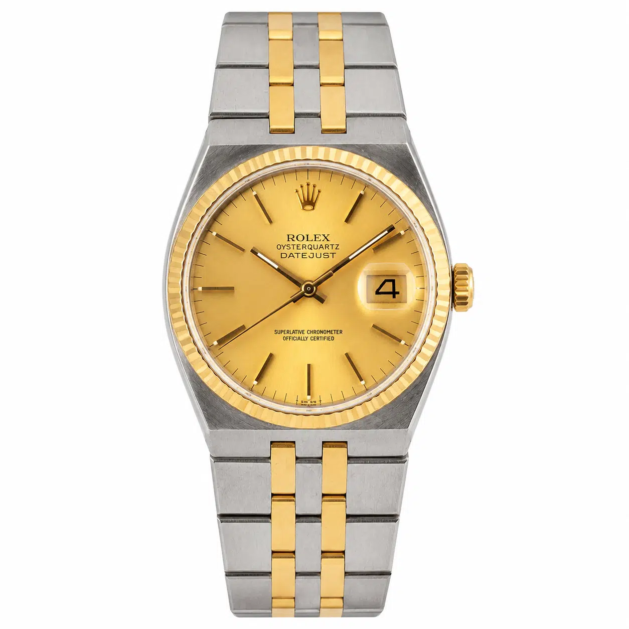 Rolex Datejust 17013 36mm Champagne lndex Dial Two Tone