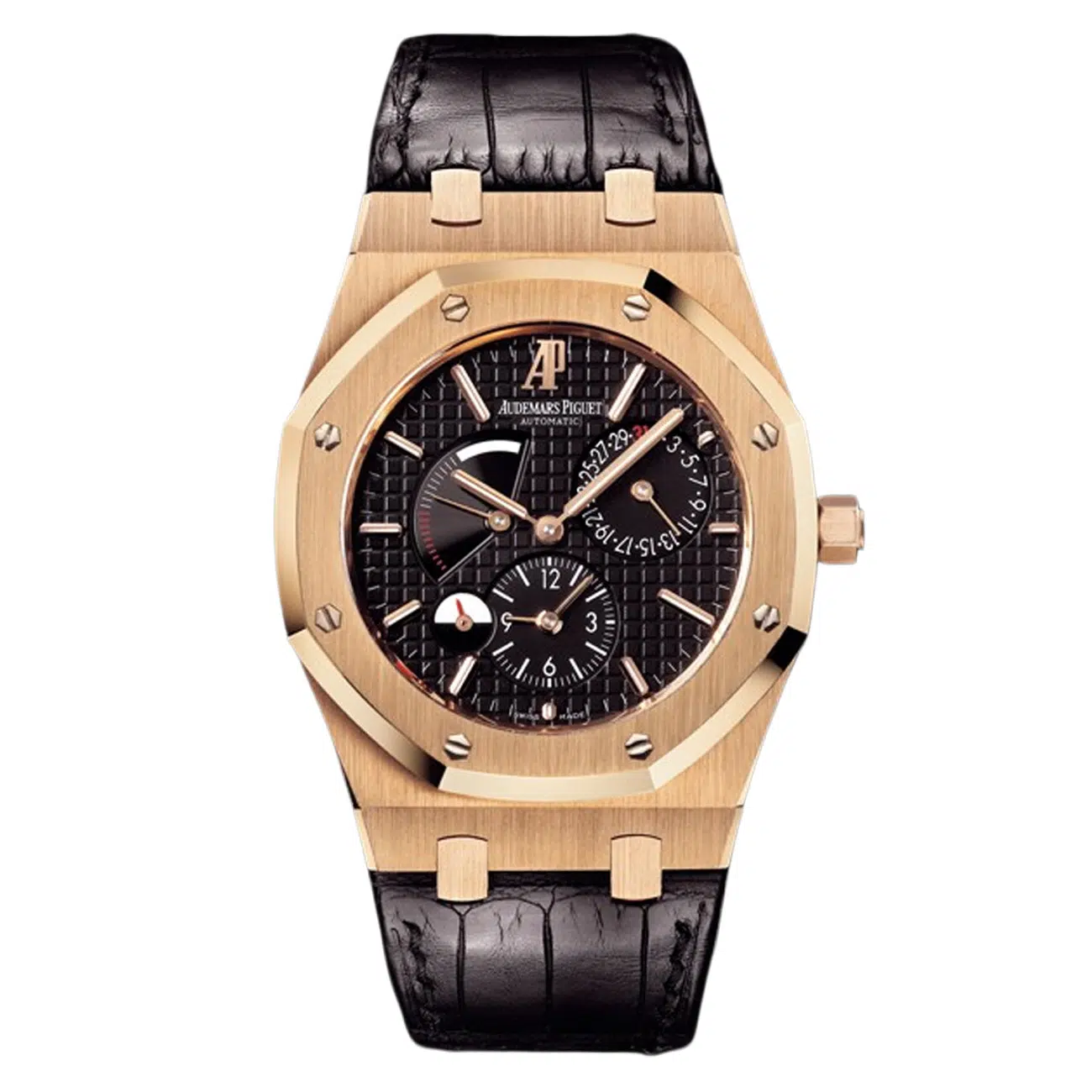 Audemars Piguet Royal Oak 26120OR.OO.D002CR.01 Royal Oak Dual Time 39mm Rose Gold Watch
