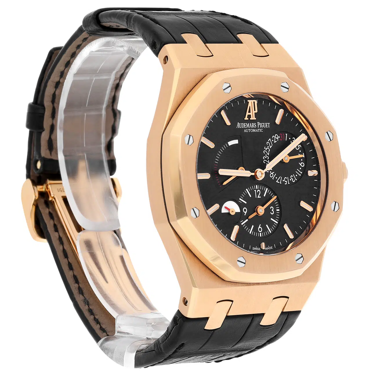 Audemars Piguet Royal Oak 26120OR.OO.D002CR.01 Royal Oak Dual Time 39mm Rose Gold Watch – image 4