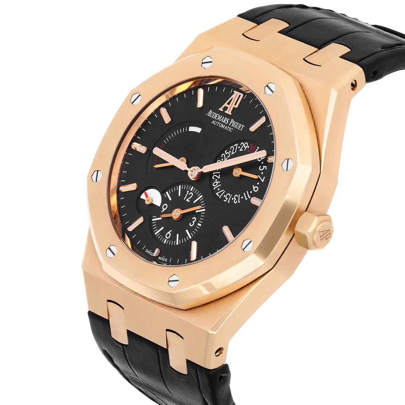 Audemars Piguet Royal Oak 26120OR.OO.D002CR.01 Royal Oak Dual Time 39mm Rose Gold Watch – image 7